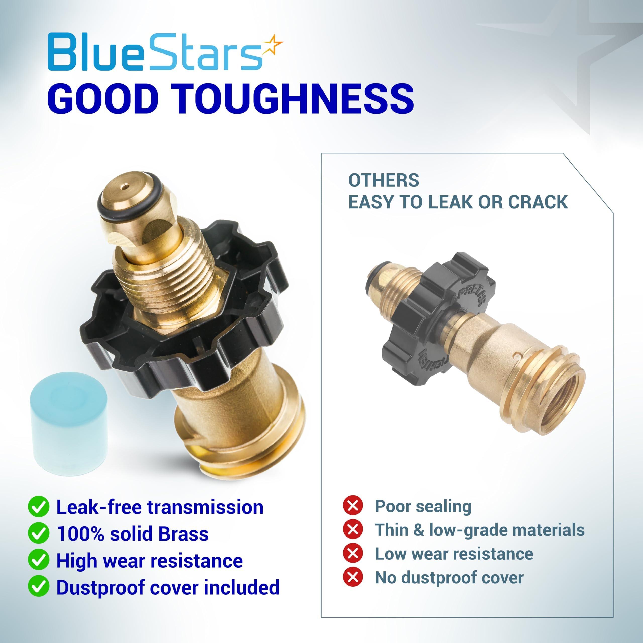 [Lifetime Warranty] [100% Solid Brass] Propane Tank Adapter Converts POL to QCC1 Universal Fit 5-100 lb LP Propane Tank for RV Camper Gas Grill Camping Stove Heater - Old to New Connection Type image 7