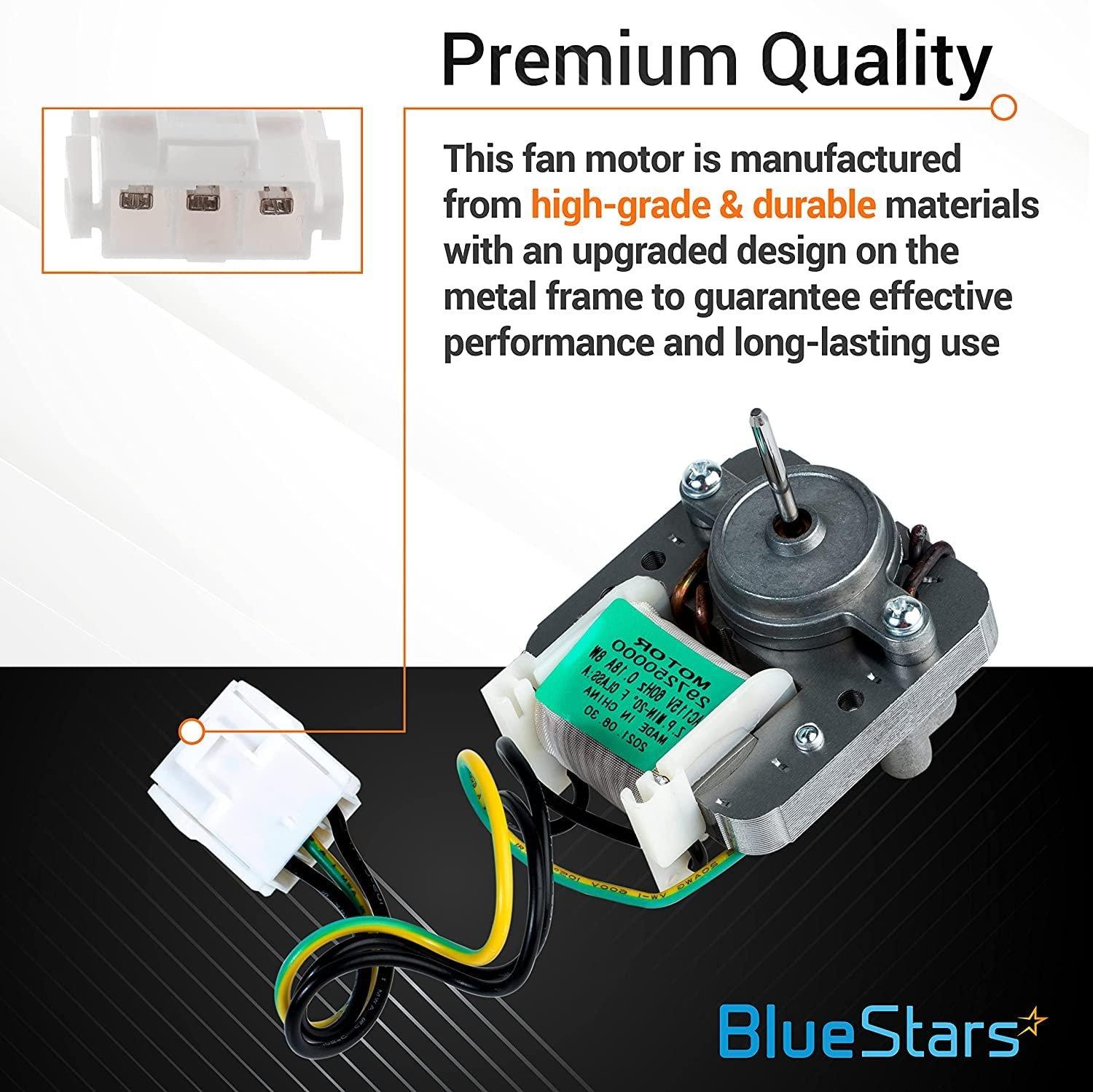 [Lifetime Warranty] 297309000 297250000 Refrigerator Evaporator Fan Motor with Wire Harness - Compatible with Frigidaire Electrolux Crosley Kenmore - Replaces 216914200 216934100 297309000 5304442624 image 4