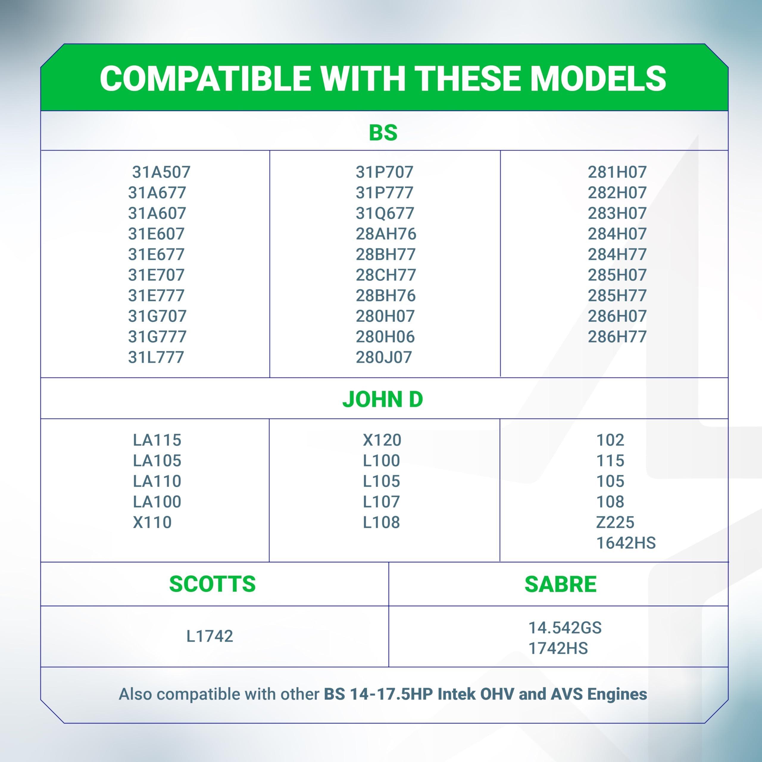 [Lifetime Warranty] 698083 697153 Air Filter - For John Deere LA115 LA105 L100 Z225 LA110 GY20573 Craftsman LT1000 LT2000 794422 795115 697634 797008 697776 Riding Lawn Mower with 697015 Pre Air Cleaner - Pack of 5 image 7