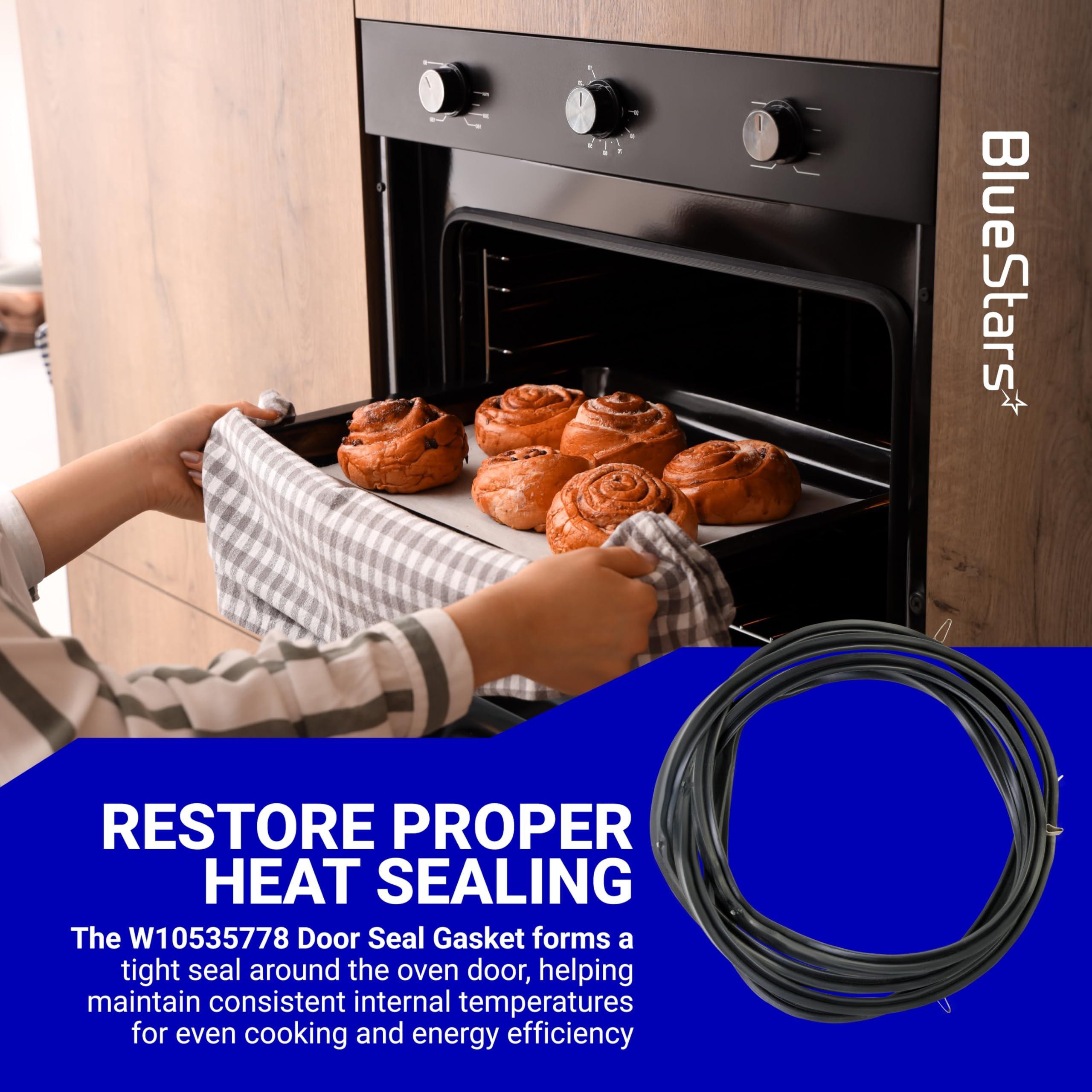 [Lifetime Warranty] W10535778 Range Oven Door Seal Gasket - Compatible with Whirlpool Maytag Amana and Ikea - Rubber Door Seal replaces AP6022735 WPW10535778 3449335 PS11756072 EAP1175607 image 6