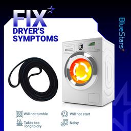[Lifetime Warranty] WE12M29 WE03X29897 WE12M22 Dryer Belt 89.5-Inch - For GE Hotpoint Frigidaire GTD33EASK0WW GTD42EASJ2WW DBXR463ED2WW DBXR463ED1WW - Replaces 137292700 AP4565702 134163500 thumbnail 7