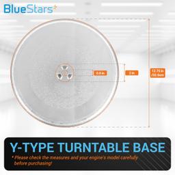 [Lifetime Warranty] 12.75" / 32.5cm Microwave Glass Plate - Compatible with GE LG Kenmore Sears Microwave Glass Tray - Replace WB49X10129 1B71961F WB49X10067 507049 WB49X10074 3390W1A027A thumbnail 2
