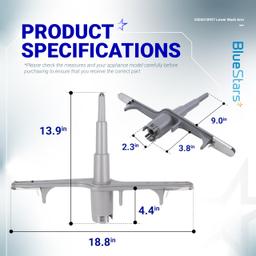 [Lifetime Warranty] 5304518927 Lower Spray Arm - Compatible with Frigidaire, Kenmore, Electrolux Dishwashers - Replaces 154567702, 5304507175, AP6810011, 154567701 thumbnail 2
