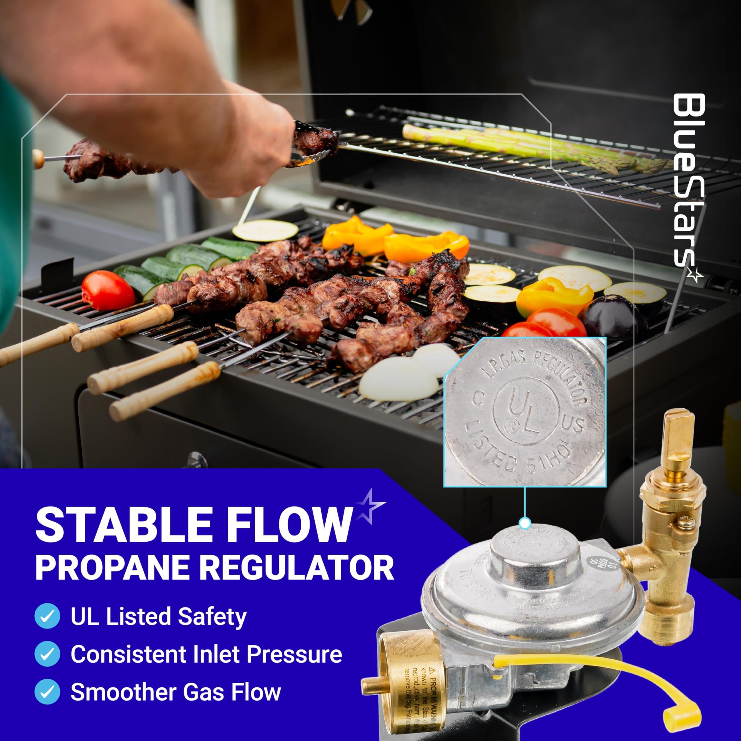 [Lifetime Warranty] 80477 Regulator 69957 Burner Tube for Weber Q Grill â€“ Gas Valve Regulator & 17in Burner Replacement Kit - CSA Certified image 5