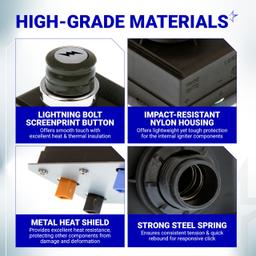 [Lifetime Warranty] 1836-13 7628 7629 Igniter Kit for Weber Genesis Grill Parts 300 Series with Front Mounted Control Panel (2011-Newer) E330 S330 Electronic Igniter, 4-Outlet Ignition Kit, Fit Weber 65946 thumbnail 3