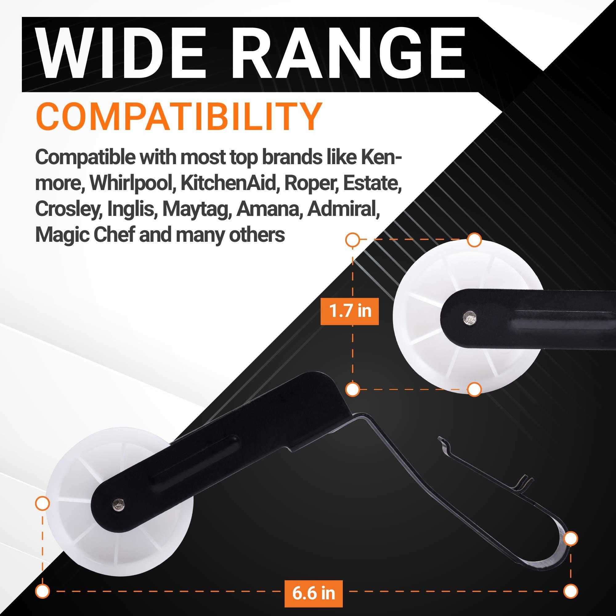 [Lifetime Warranty] 691366 Dryer Idler Pulley - Compatible with Whirlpool Kenmore Maytag Dryers - Replaces W10612905 WP691366 AP6010582 239477 3394332 347034 347226 347277 4319391 688166 PS11743765 - Pack of 6 image 1