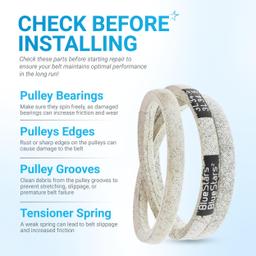 954-0367 Drive Belt Replacement - for MTD Craftsman Cub Cadet Troy-Bilt Ryobis Snowblower & Snow Thrower - 3/8" x 34.5â€ thumbnail 6