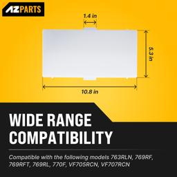 BlueStars 89108000 Bathroom Vent Fan Light Lens Cover – Fits Broan & NuTone 763RLN 769RF 770F VF705RCN VF707RCN – Replacement for 89108-000 AP5617085 thumbnail 3