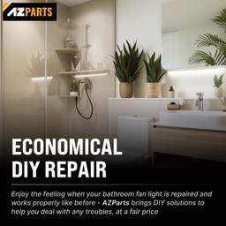 BlueStars 89108000 Bathroom Vent Fan Light Lens Cover – Fits Broan & NuTone 763RLN 769RF 770F VF705RCN VF707RCN – Replacement for 89108-000 AP5617085 thumbnail 2