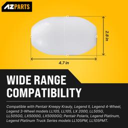 [Lifetime Warranty] EA20 White Ballast Float/Head Float A20 - Pack of 2 thumbnail 2