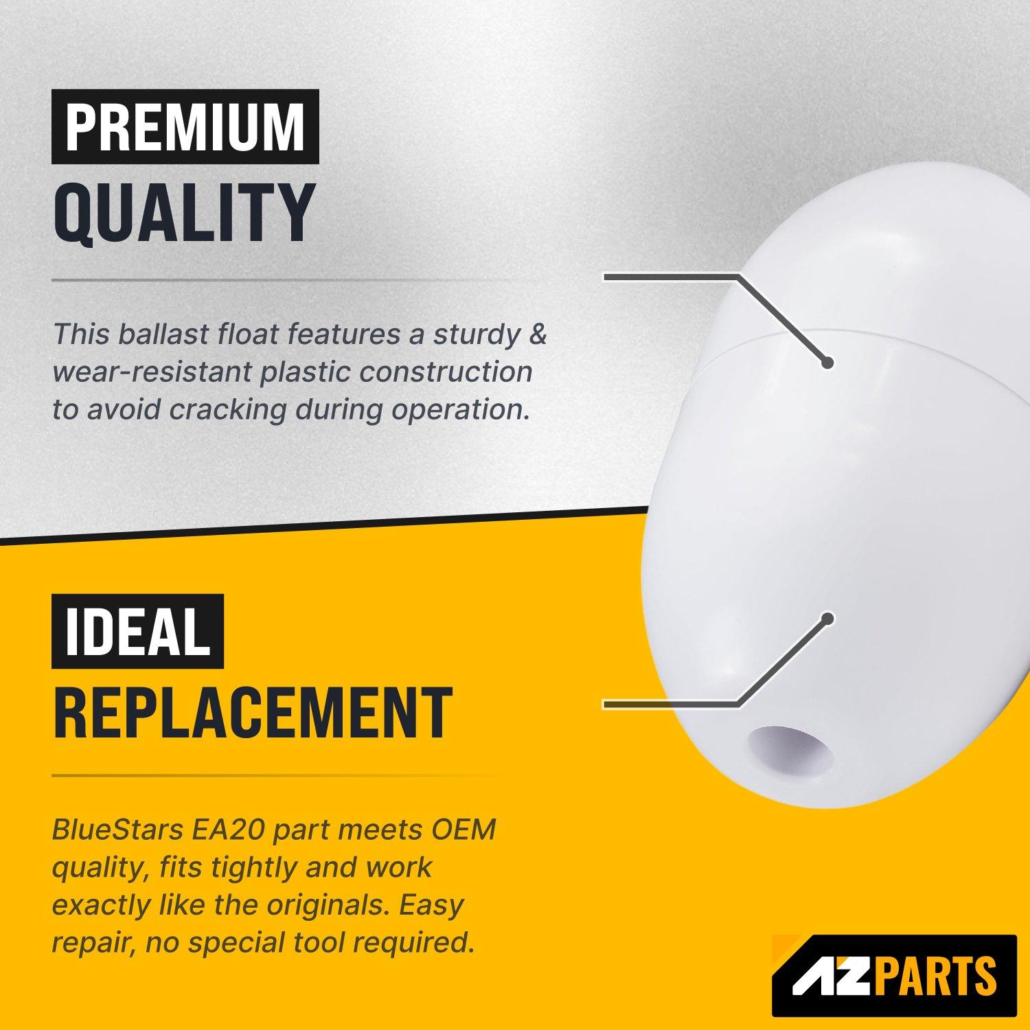 [Lifetime Warranty] EA20 White Ballast Float/Head Float A20 - Pack of 2 image 5