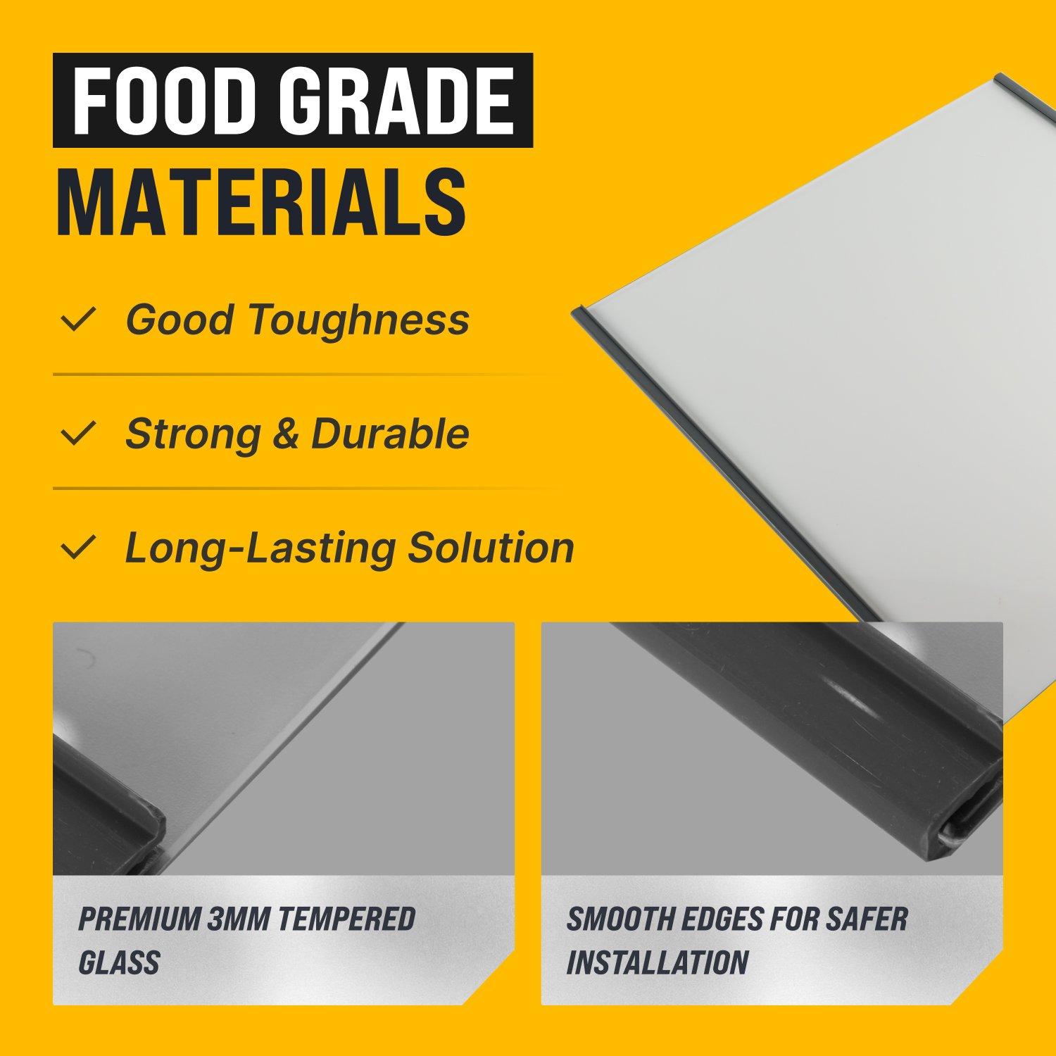 W11188040 Refrigerator Fresh Food UPPER Glass Shelf image 6