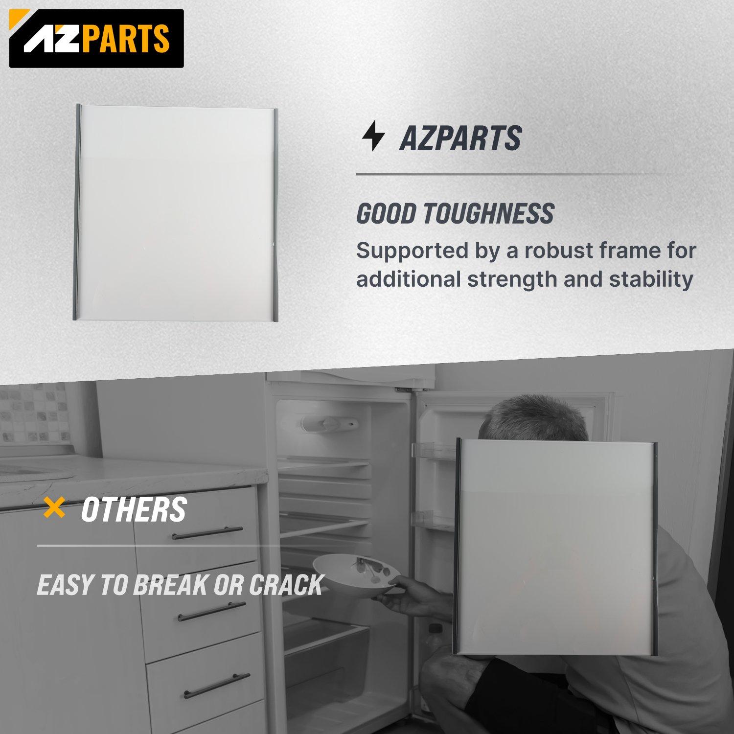 W11188040 Refrigerator Fresh Food UPPER Glass Shelf image 4