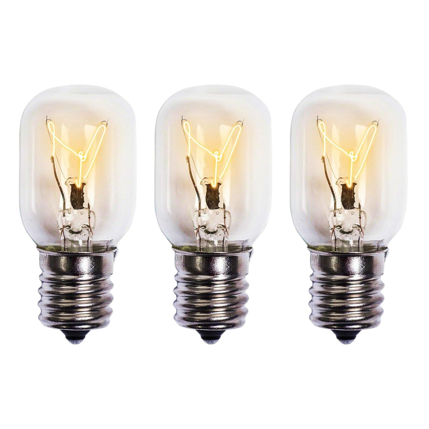 [Lifetime Warranty] 8206232A KEI 125V 40W Microwave Bulb E17 Base - Pack of 3 image 0