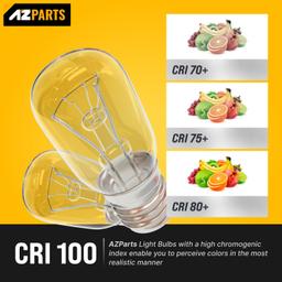 [Lifetime Warranty] 8206232A KEI 125V 40W Microwave Bulb E17 Base - Pack of 3 thumbnail 7
