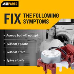 [Lifetime Warranty] W10006355 49TYZ-110 Washer Shift Actuator Replacement - Compatible with Whirlpool Crosley Maytag Kenmore Washers - Replaces AP6014711 1719787 WPW10006355VP PS11747977 WPW10006355 thumbnail 1