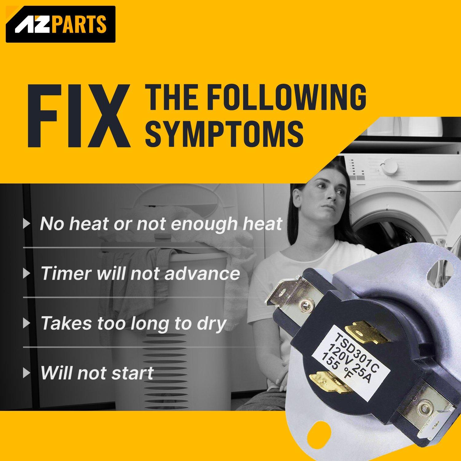 [Lifetime Warranty] WP3387134 3387134 Dryer Cycling Thermostat - Compatible with Whirlpool Kenmore Dryers - Replaces AP6008270 306910 3387135 3387139 ET187 PS11741405 image 4