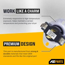 [Lifetime Warranty] WP3387134 3387134 Dryer Cycling Thermostat - Compatible with Whirlpool Kenmore Dryers - Replaces AP6008270 306910 3387135 3387139 ET187 PS11741405 thumbnail 1