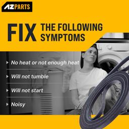 [Lifetime Warranty] 661570 3387610 Dryer Drum Belt - Compatible with Whirlpool Kenmore - Replaces AP5983729 661570V 3389728 3393999 PS11722115 WED94HEXW0 WED94HEXW1 thumbnail 3