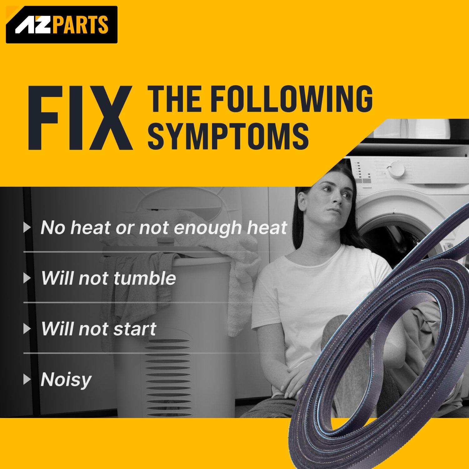 [Lifetime Warranty] 661570 3387610 Dryer Drum Belt - Compatible with Whirlpool Kenmore - Replaces AP5983729 661570V 3389728 3393999 PS11722115 WED94HEXW0 WED94HEXW1 image 3