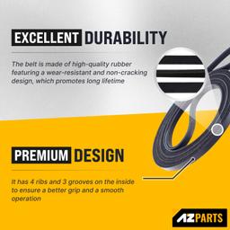 [Lifetime Warranty] 661570 3387610 Dryer Drum Belt - Compatible with Whirlpool Kenmore - Replaces AP5983729 661570V 3389728 3393999 PS11722115 WED94HEXW0 WED94HEXW1 thumbnail 2