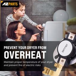[Lifetime Warranty] 3977767 Dryer Thermostat Replacement - Compatible with Whirlpool & Kenmore Dryers - Replaces 3399693 WP3977767 WP3977767VP thumbnail 5