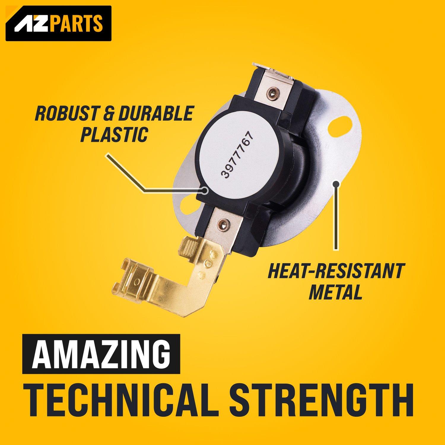 [Lifetime Warranty] 3977767 Dryer Thermostat Replacement - Compatible with Whirlpool & Kenmore Dryers - Replaces 3399693 WP3977767 WP3977767VP image 3