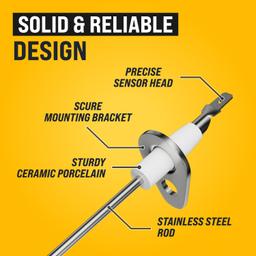 [Lifetime Warranty] 0130F00010 Furnace Flame Sensor thumbnail 1