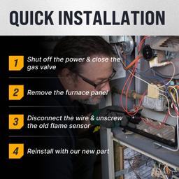 [Lifetime Warranty] 0130F00010 Furnace Flame Sensor thumbnail 4