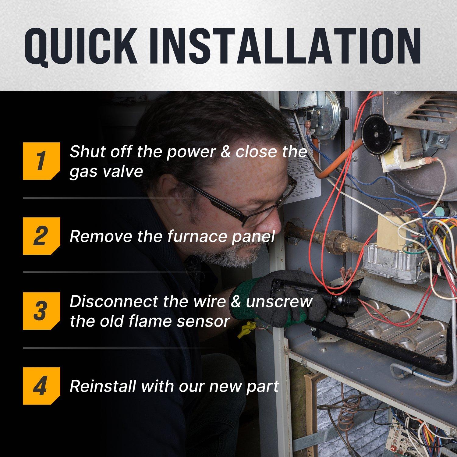 [Lifetime Warranty] 0130F00010 Furnace Flame Sensor image 4
