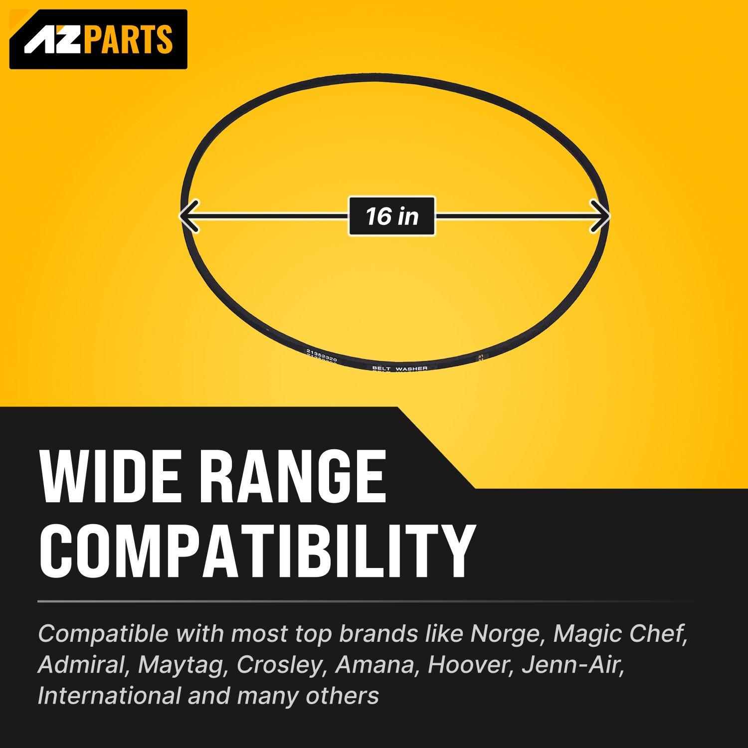 [Lifetime Warranty] 21352320 51-1/8" Washer Drive Belt Replacement - Compatible with Whirlpool & Maytag Washers - Replaces 21001478 WP21352320 PS11738882 AP6005822 35-2073 35-2320 image 1