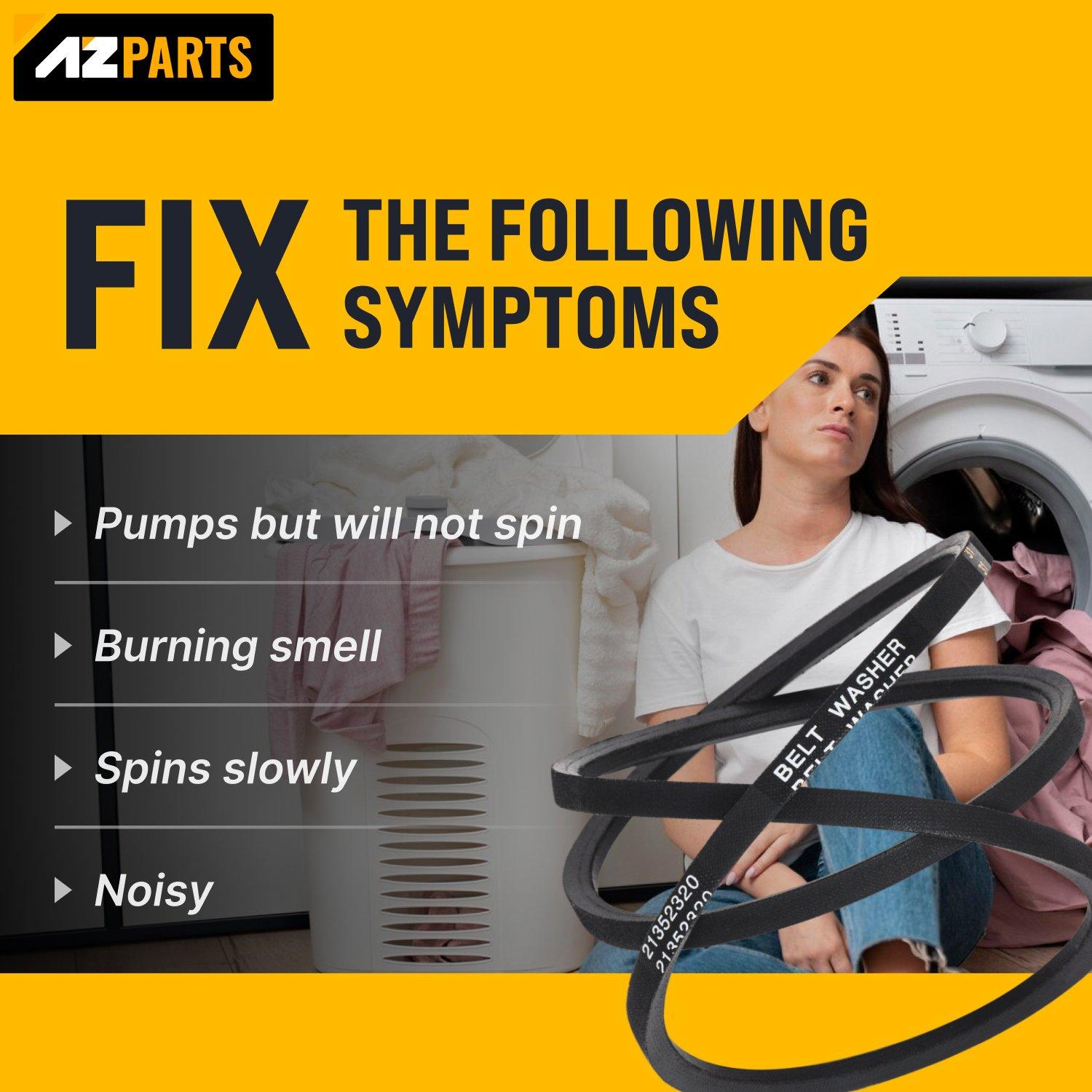 [Lifetime Warranty] 21352320 51-1/8" Washer Drive Belt Replacement - Compatible with Whirlpool & Maytag Washers - Replaces 21001478 WP21352320 PS11738882 AP6005822 35-2073 35-2320 image 2