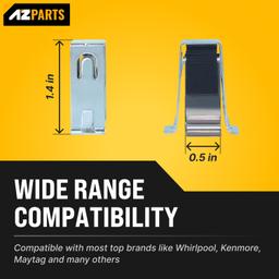 [Lifetime Warranty] W10111905 Dryer Door Catch - Compatible with Whirlpool & Kenmore Dryers - Replaces AP4364920 PS2341298 8572982 WPW10111905 - Pack of 2 thumbnail 4