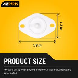 [Lifetime Warranty] 8577274 Dryer Thermistor Replacement - Compatible with Whirlpool Kenmore KitchenAid Dryers - Replaces 3976615 AP3919451 WP8577274 3390292 - Pack of 2 thumbnail 5