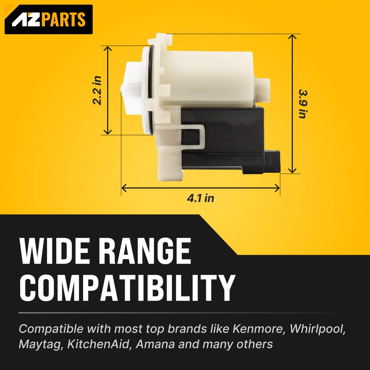[Lifetime Warranty] 280187 8181684 Washer Drain Pump Motor Askoll m75 - Compatible with Whirlpool Duet Maytag Epic Kenmore HE Front Load KitchenAid Washers - Replaces 285998 8182819 8182821 AP3953640 image 5