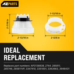 [Lifetime Warranty] 285811 Medium Cam Agitator Repair Kit - Compatible with Whirlpool, Kenmore Washers - Replaces AP3138838, 2744, 285746, 285811VP, 3347410, 3351001, 3363663, AH334650, EA334650 thumbnail 5