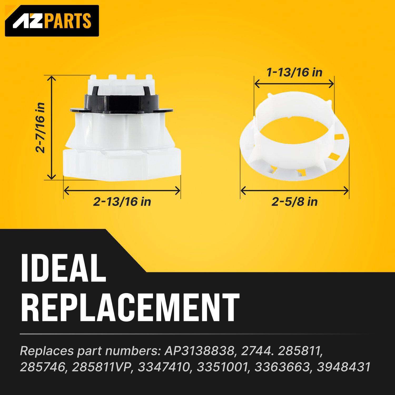 [Lifetime Warranty] 285811 Medium Cam Agitator Repair Kit - Compatible with Whirlpool, Kenmore Washers - Replaces AP3138838, 2744, 285746, 285811VP, 3347410, 3351001, 3363663, AH334650, EA334650 image 5