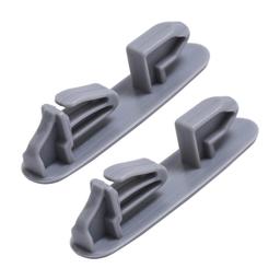 [Lifetime Warranty] 8565925 Dishwasher Upper Rack Slide Rail Stop Clip - Compatible with Whirlpool Kenmore KitchenAid Dishwashers - Replaces WP8565925 8524581 8270105 PS11746591 AP6013365 - Pack of 2 thumbnail 0