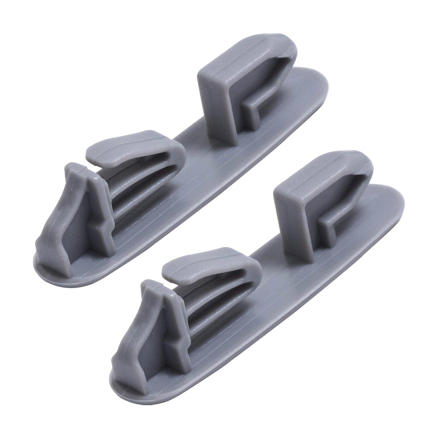 [Lifetime Warranty] 8565925 Dishwasher Upper Rack Slide Rail Stop Clip - Compatible with Whirlpool Kenmore KitchenAid Dishwashers - Replaces WP8565925 8524581 8270105 PS11746591 AP6013365 - Pack of 2 image 0
