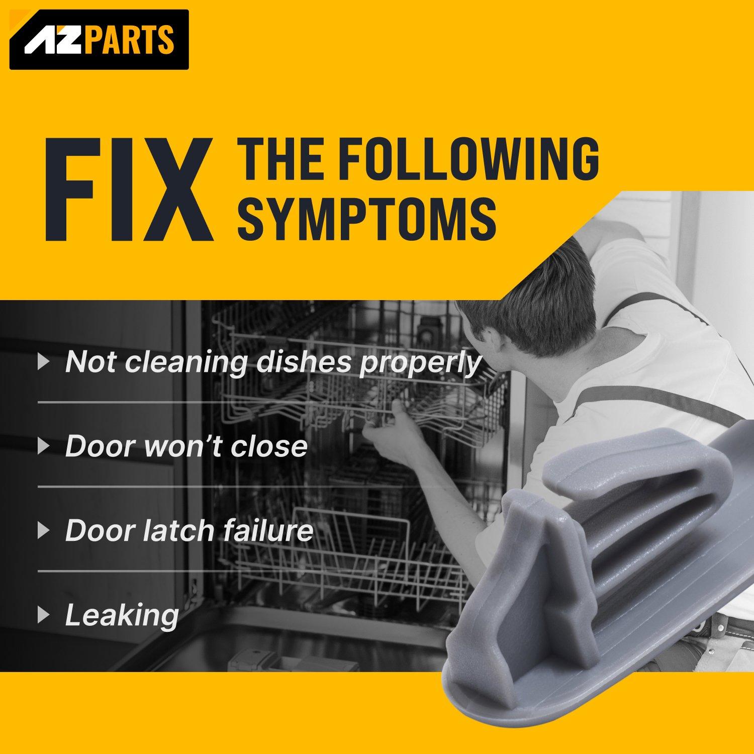 [Lifetime Warranty] 8565925 Dishwasher Upper Rack Slide Rail Stop Clip - Compatible with Whirlpool Kenmore KitchenAid Dishwashers - Replaces WP8565925 8524581 8270105 PS11746591 AP6013365 - Pack of 2 image 2