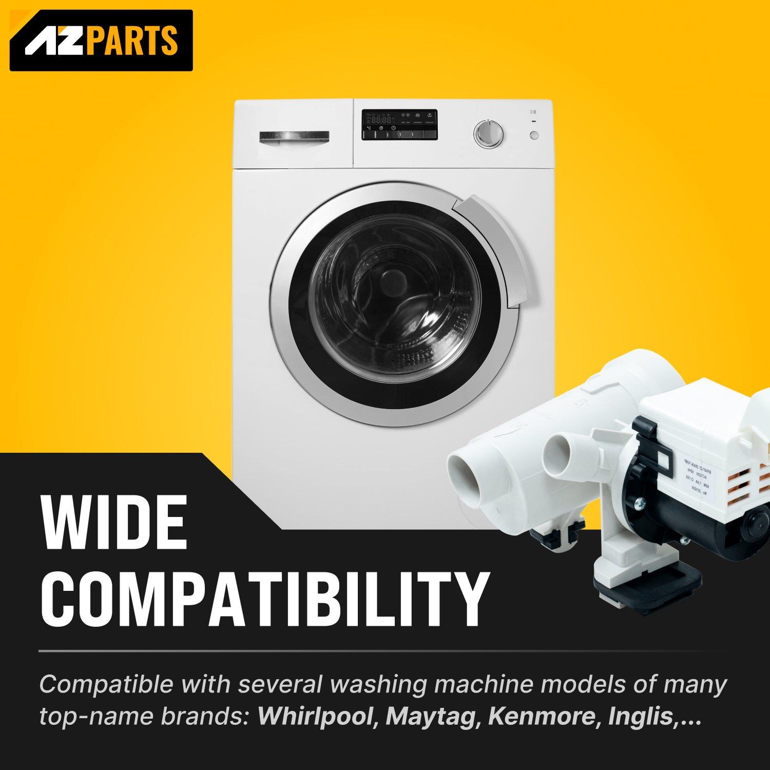 [Lifetime Warranty] WPW10730972 W10130913 Washer Drain Pump Assembly - For Whirlpool 9200 Duet Washer, Kenmore HE2 Plus, Maytag 2000 3000 4000 Series WFW8400TW02 WFW9200SQA10 - Replaces 8540024 W10117829 image 4