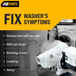 [Lifetime Warranty] WPW10730972 W10130913 Washer Drain Pump Assembly - For Whirlpool 9200 Duet Washer, Kenmore HE2 Plus, Maytag 2000 3000 4000 Series WFW8400TW02 WFW9200SQA10 - Replaces 8540024 W10117829 thumbnail 6