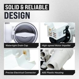 [Lifetime Warranty] WPW10730972 W10130913 Washer Drain Pump Assembly - For Whirlpool 9200 Duet Washer, Kenmore HE2 Plus, Maytag 2000 3000 4000 Series WFW8400TW02 WFW9200SQA10 - Replaces 8540024 W10117829 thumbnail 5