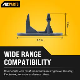 [Lifetime Warranty] 131763302 Washer Door Striker - Compatible with Frigidaire Electrolux Kenmore Washers - Replaces AP4508273 131763340 134456602 134456640 1564512 AH2378364 - Pack of 2 thumbnail 2