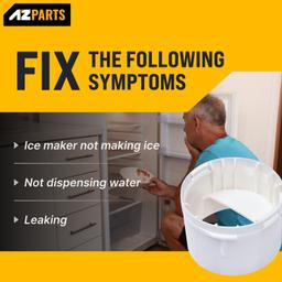 [Lifetime Warranty] WP2260518W 2260502W Refrigerator Water Filter Cap Replacement - Compatible with Whirlpool & Kenmore Refrigerators - Replaces 2260518W WP2260518WVP PS11739972 thumbnail 2