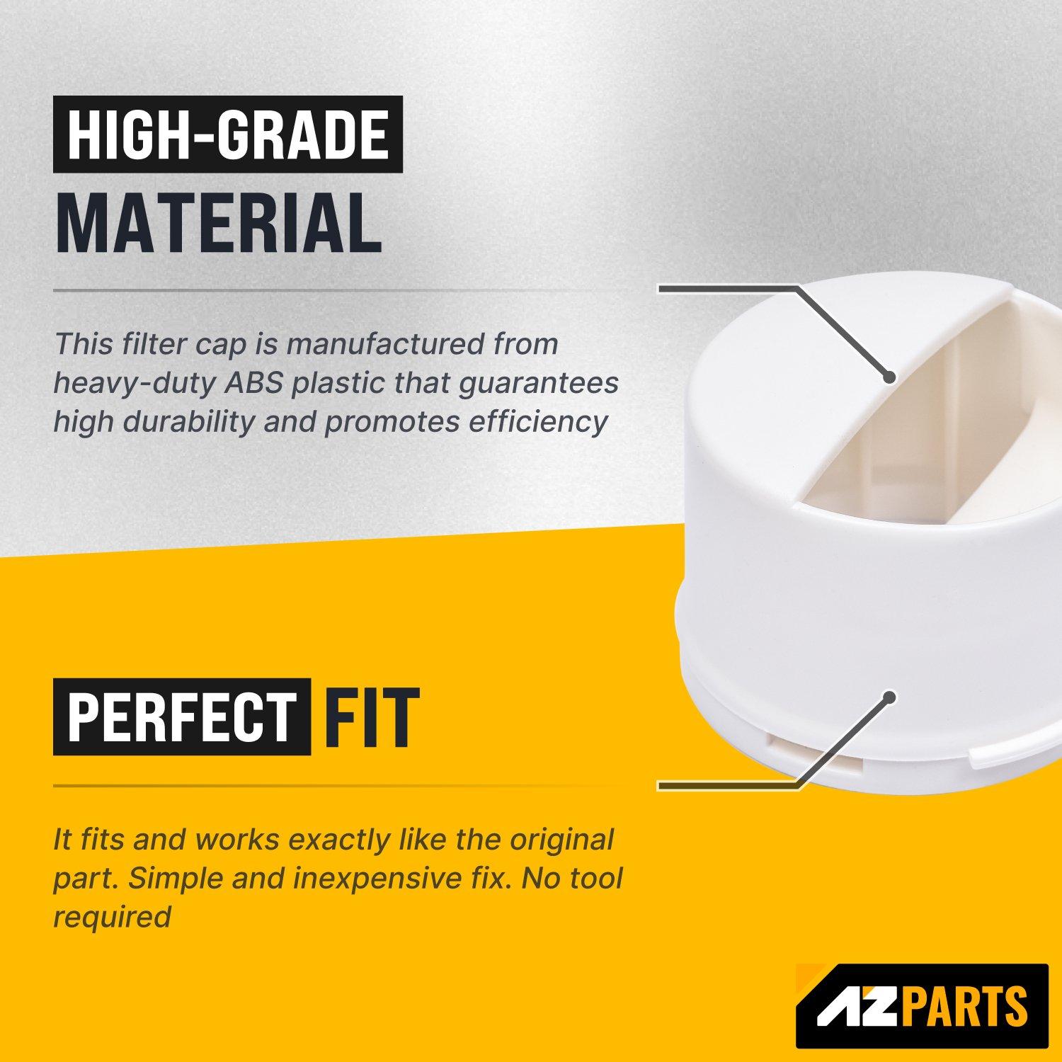 [Lifetime Warranty] WP2260518W 2260502W Refrigerator Water Filter Cap Replacement - Compatible with Whirlpool & Kenmore Refrigerators - Replaces 2260518W WP2260518WVP PS11739972 image 3