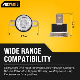 [Lifetime Warranty] 134120900 Dryer Thermal Fuse Limiter - Compatible with Frigidaire Kenmore Gibson Electrolux Dryers - Replaces 146062-000 1489053 3205659 PS419402 AP2108182 5303209192 thumbnail 4