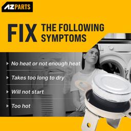[Lifetime Warranty] 134120900 Dryer Thermal Fuse Limiter - Compatible with Frigidaire Kenmore Gibson Electrolux Dryers - Replaces 146062-000 1489053 3205659 PS419402 AP2108182 5303209192 thumbnail 3