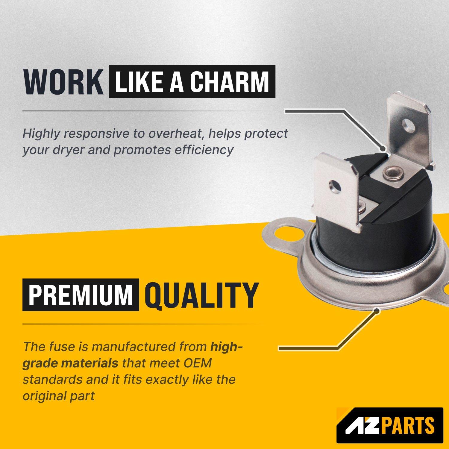 [Lifetime Warranty] 134120900 Dryer Thermal Fuse Limiter - Compatible with Frigidaire Kenmore Gibson Electrolux Dryers - Replaces 146062-000 1489053 3205659 PS419402 AP2108182 5303209192 image 2