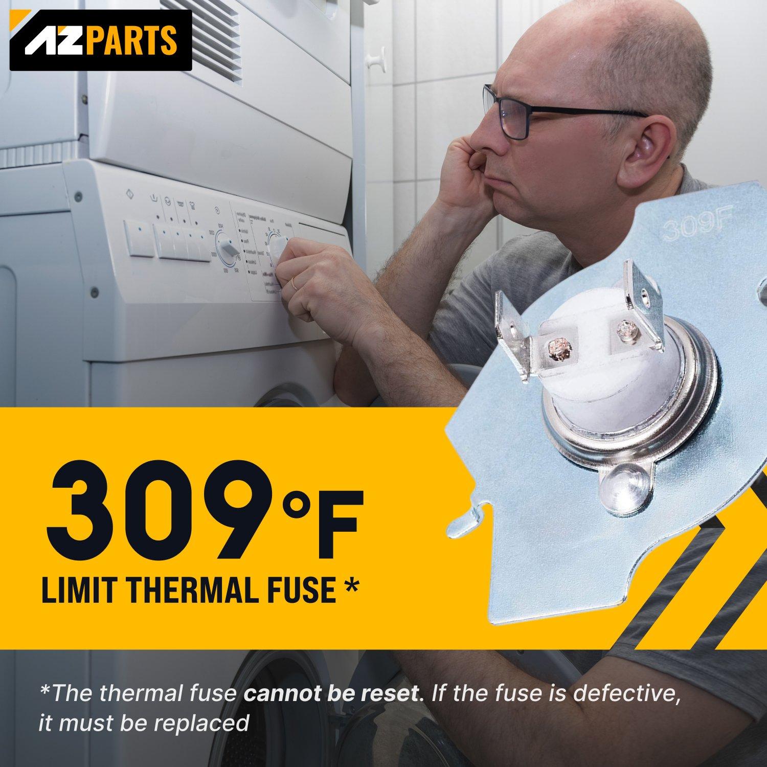 [Lifetime Warranty] 3977393 Dryer Thermal Fuse - Compatible with Whirlpool Maytag Roper Kenmore KitchenAid Clothes Dryers - Replaces AP3094244 3399848 AH334299 279816 image 2